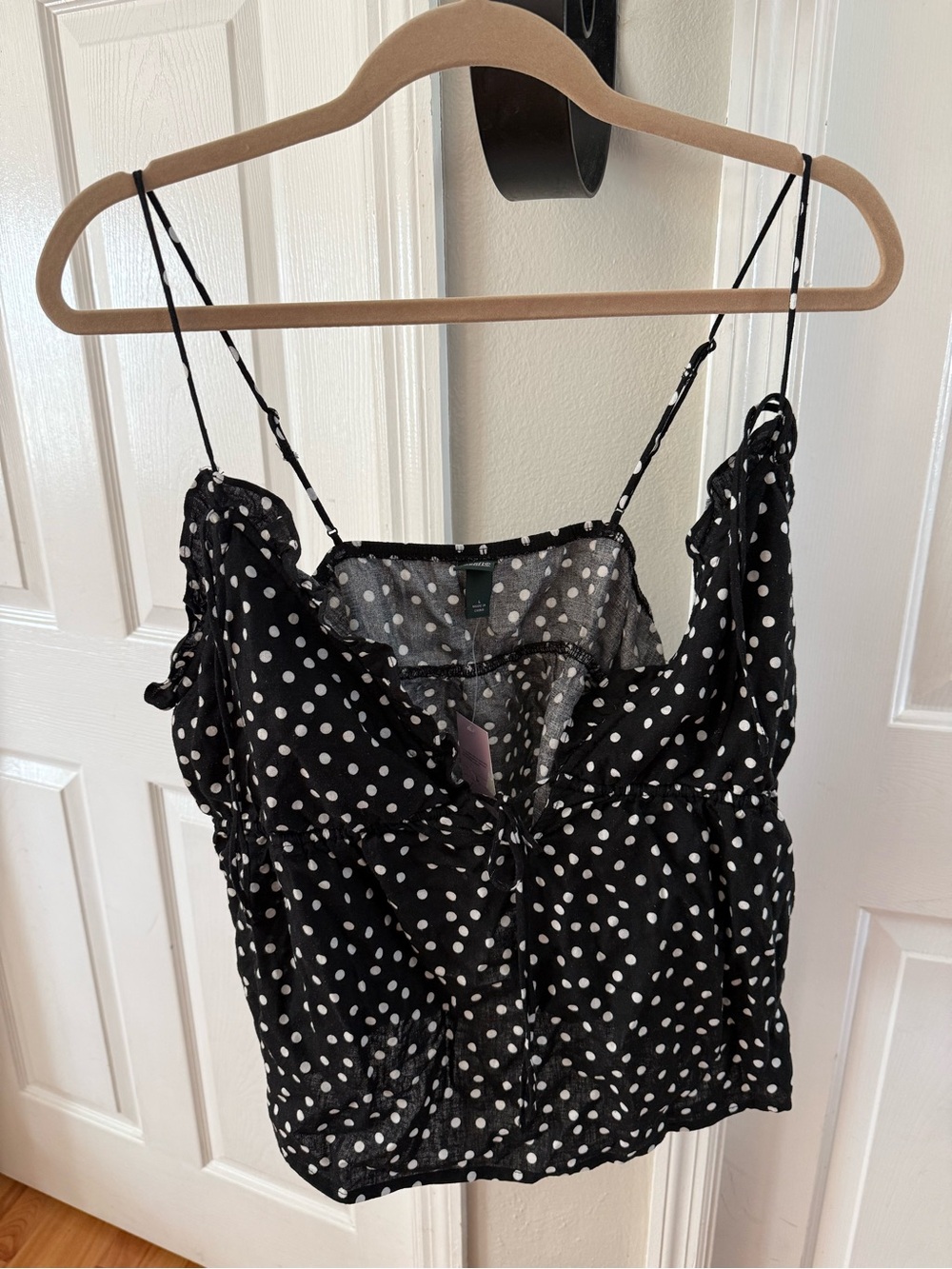 wild fable Black and White Polka Dot Camisole